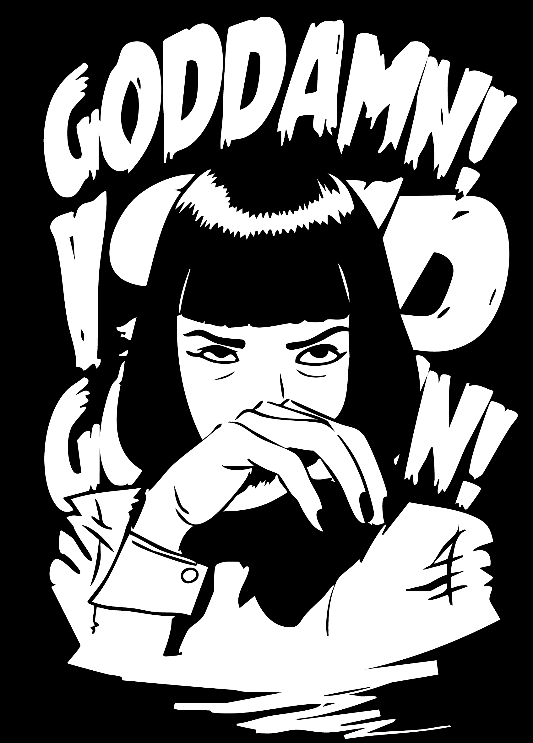 Goddamn ! (noir et blanc)
